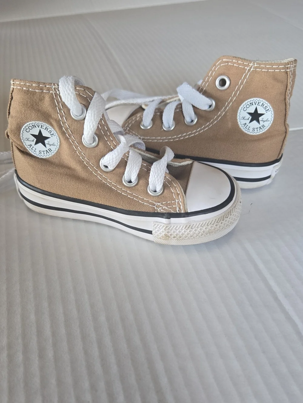 Converse Kids Tan High-Top Sneakers
